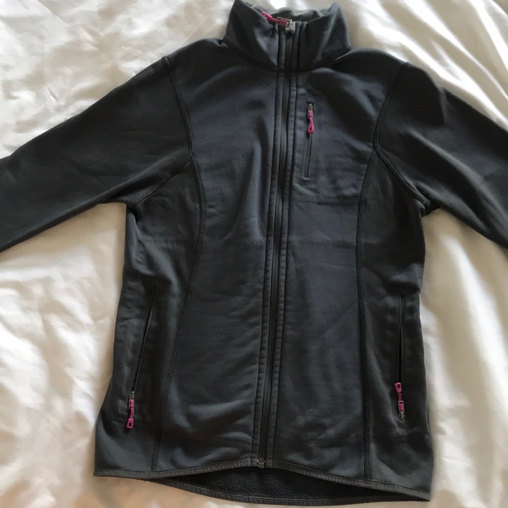 Patagonia Zip Grey Sweater Sweatshirt Fleece Small